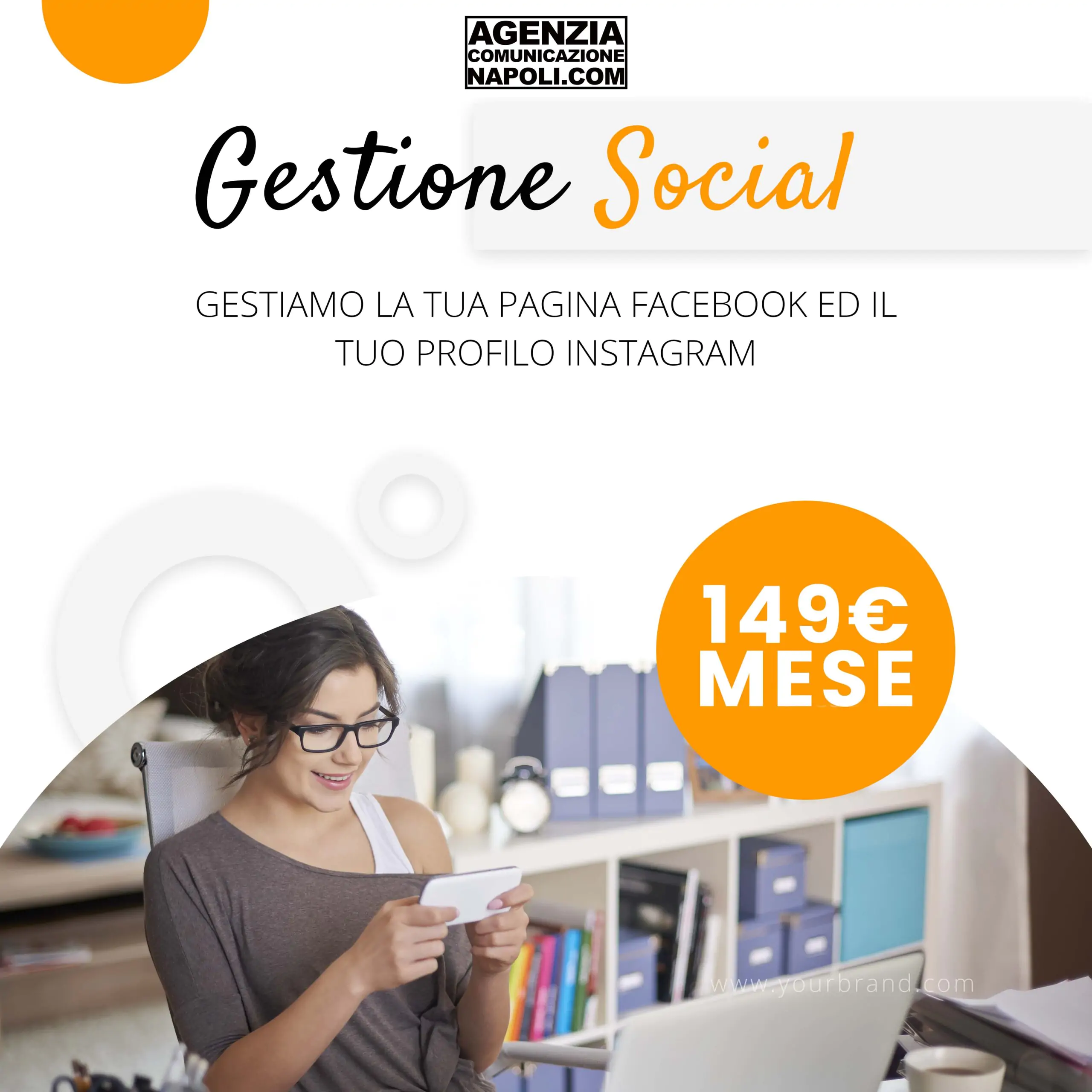 POST 2 - GESTIONE SOCIAL AGENZIA COMUNICAZIONE NAPOLI 149 EURO MESE